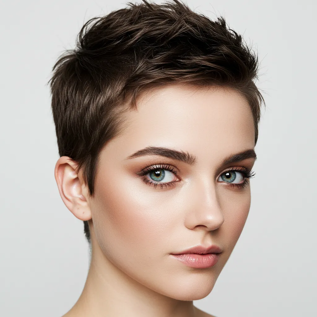 Textured Buzz Cut for Women - Style 1